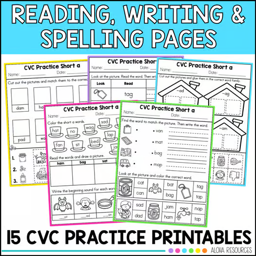 These Short A Reading Passages Decodable Readers with CVC Words are perfect for that.