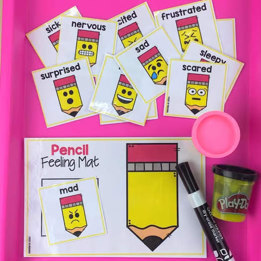 provide a hands-on way for students to build and explore emotions. This supports social emotional learning printables while also functioning as a calming activity. It works well alongside q tip painting emotions lessons and reinforces emotional vocabulary in a tactile way.