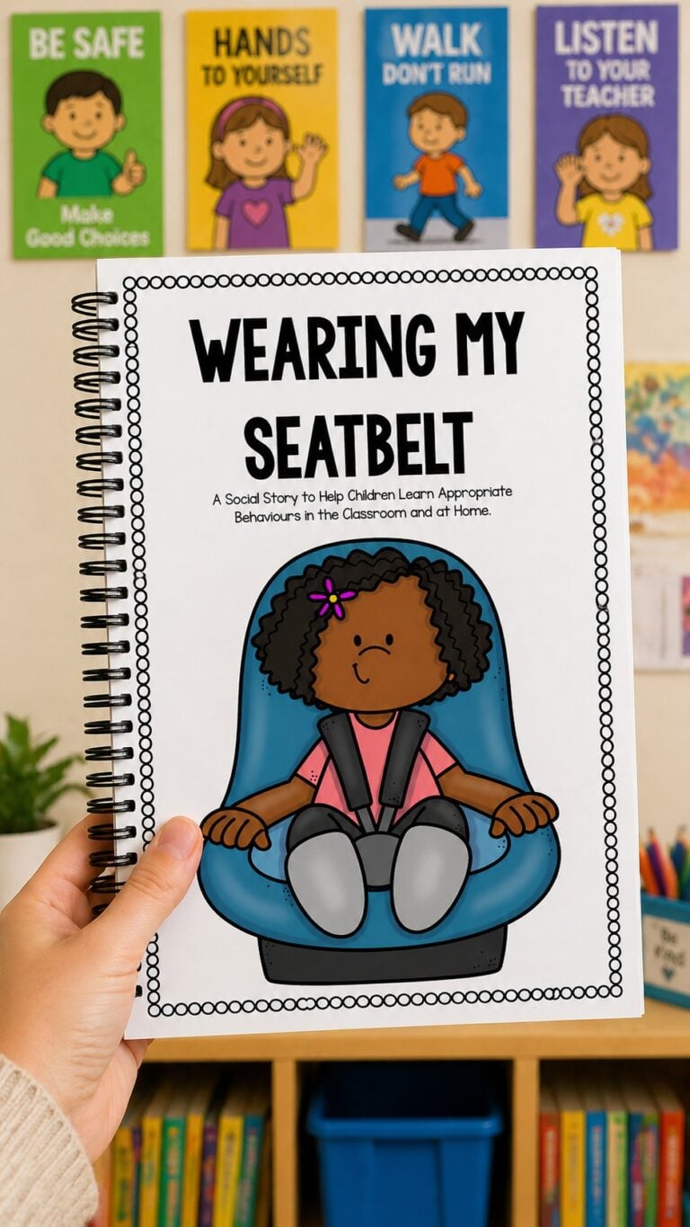 Car Safety Social Story Free (Seatbelt Safety for Kids That Actually Works)