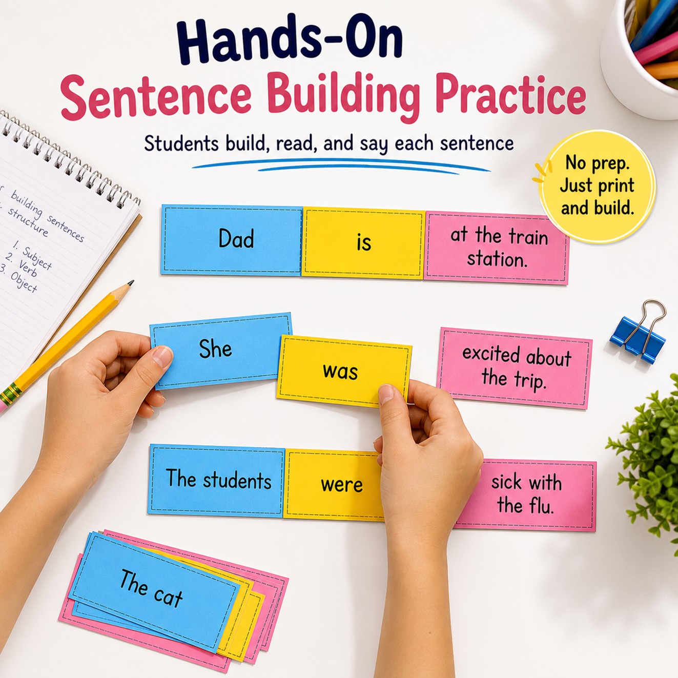 Sentence Using High High Frequency Words Sentences: Easy Sentence Building Activities for ...