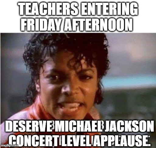 funny school staff meme with introverted teacher energy