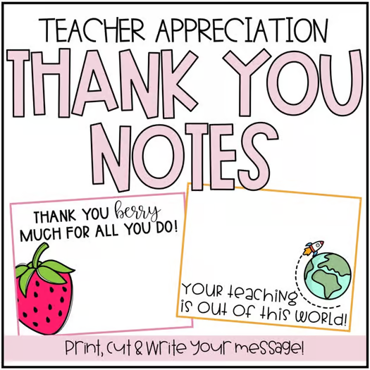 kids making colorful teacher thank you cards