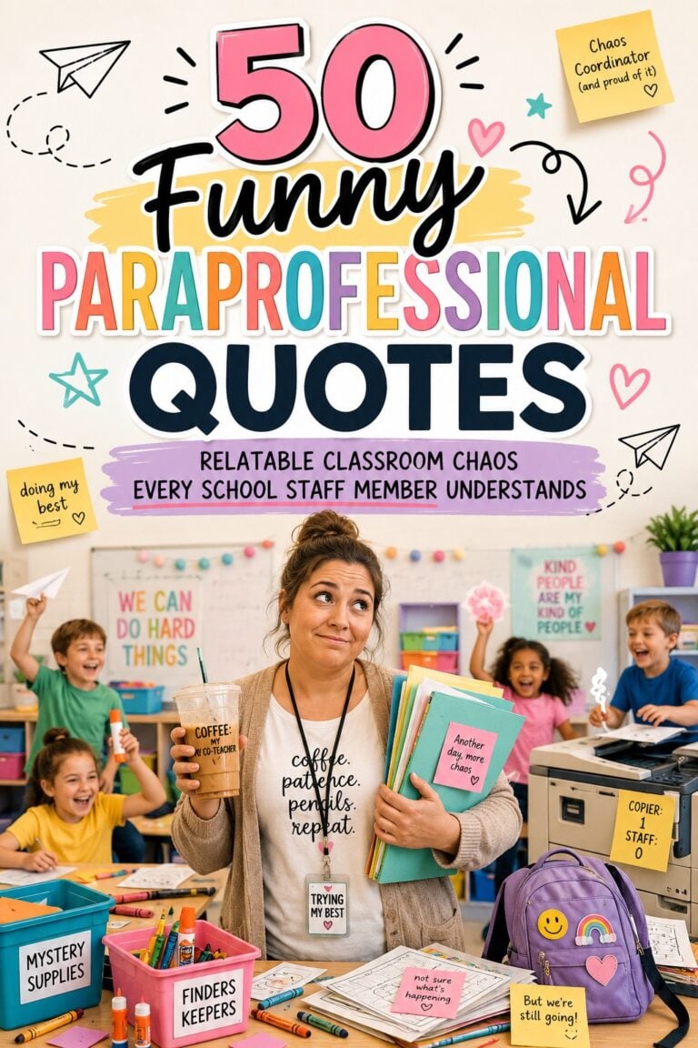 50 Funny Paraprofessional Quotes That Only School Staff Will Truly Understand