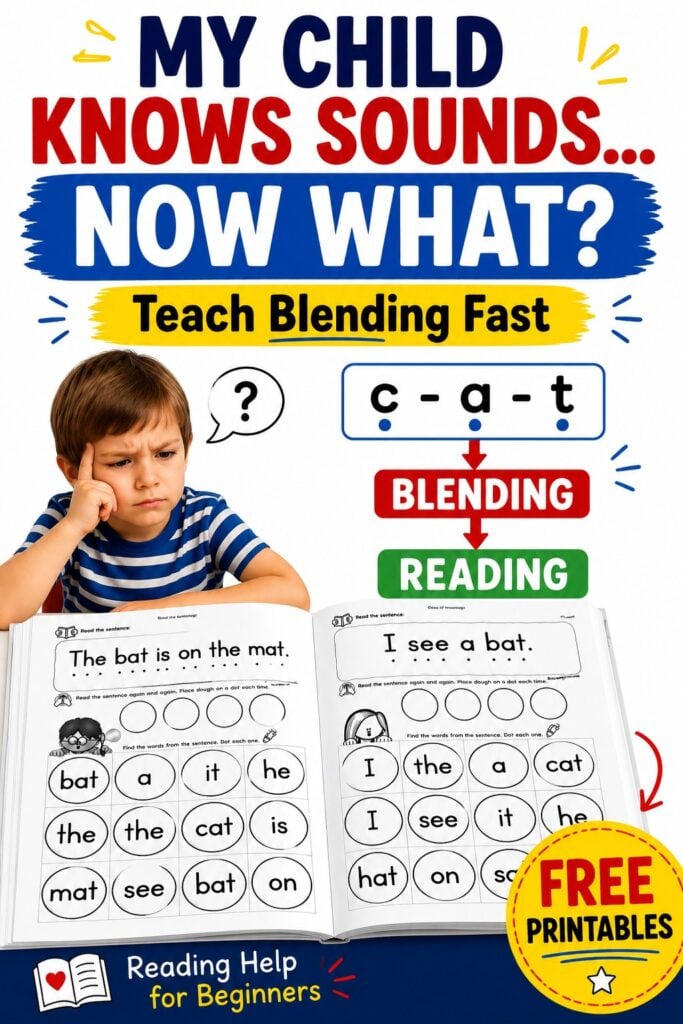Teach blending sounds fast with free printable decodable sentences and short vowel reading activities.