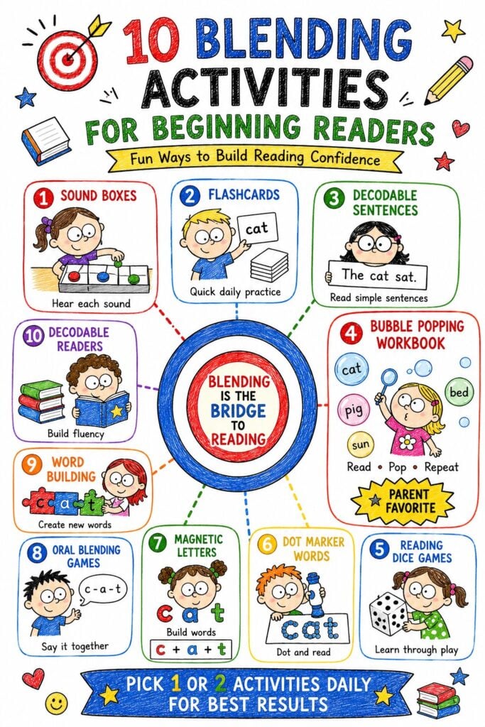 10 blending activities for beginning readers