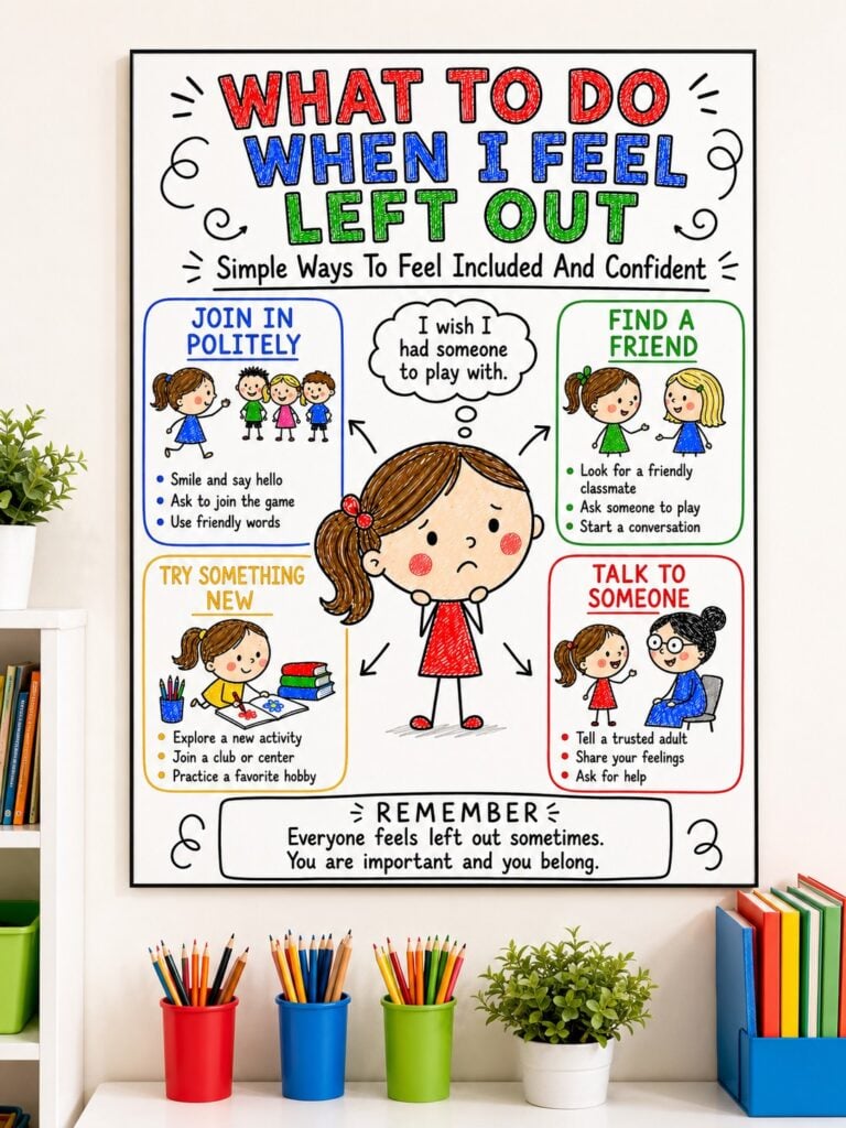 Worried about teasing, bullying, or your child feeling left out? These free SEL posters and anti-bullying activities teach kids exactly what to do when someone teases you, build confidence, and strengthen friendship skills before problems get worse.