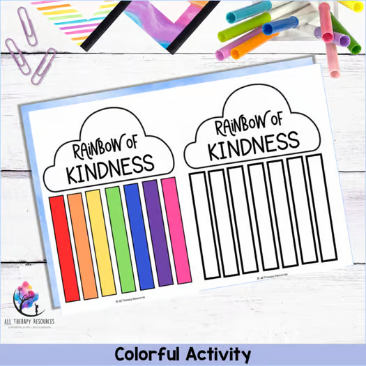 Kindness activities for kids featuring Super Buddy watch craft and bullying prevention classroom resources.