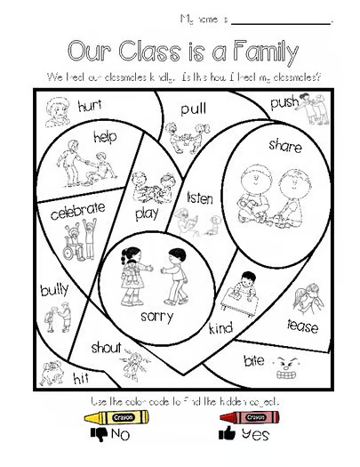 Cut-and-paste emotions activity helping young children explore feelings, empathy, and social awareness.