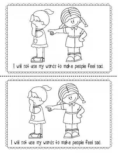 Printable anti-bullying resource teaching kindness, empathy, and friendship skills.