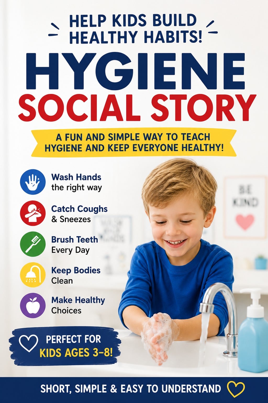 Hygiene Social Story (Free Printable for School and Home)