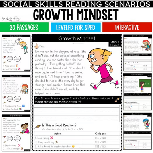 Educational growth mindset printable bundle including quote cards, infographic posters, and classroom resources.