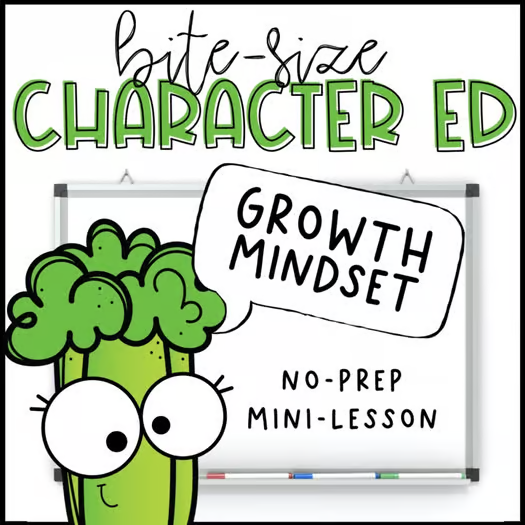 Growth mindset classroom poster showing how mistakes help children learn and grow.