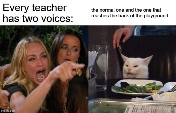 Teacher humor graphic with colorful school supplies