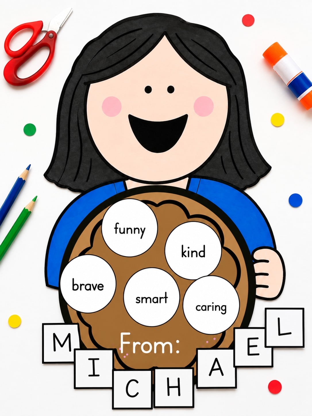 If You Give a Teacher a Cookie Craft: A Sweet Back-to-School Name Activity