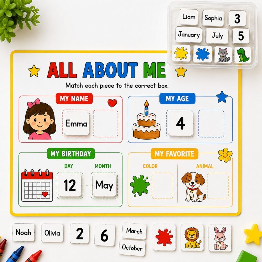 Dress for the Weather toddler busy book matching activity with clothing pieces