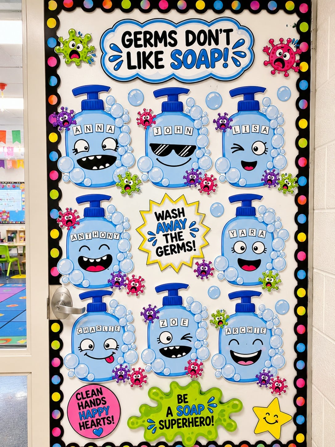 Germs Don’t Like Soap! Fun Handwashing Name Craft for Kids