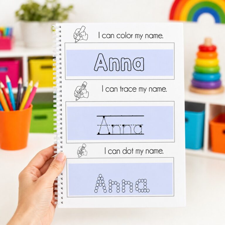 Moving Up to Kindergarten: 100 Page Workbook to Help + Editable too!