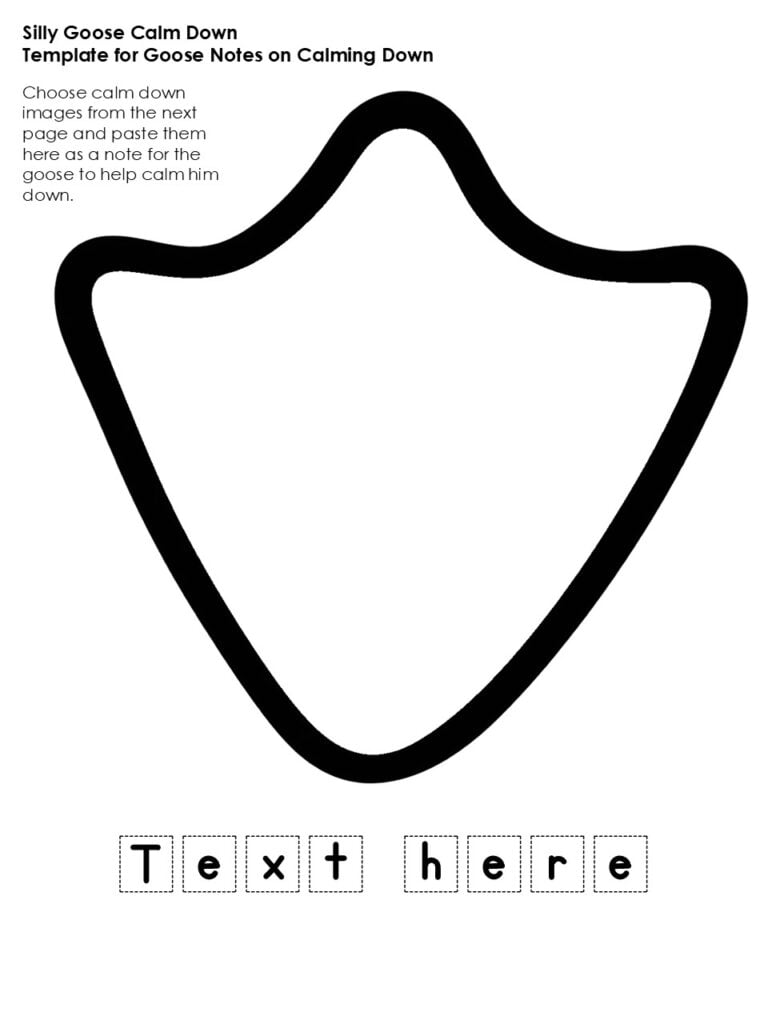 Large Silly Goose bulletin board display for classroom social skills lessons