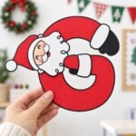Christmas A to Z paper craft templates for fine motor practice