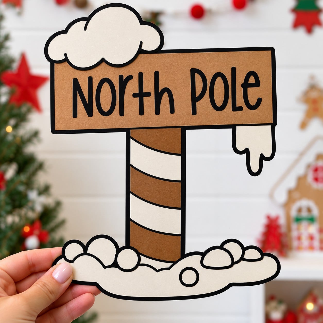 Christmas alphabet paper crafts for preschool and kindergarten