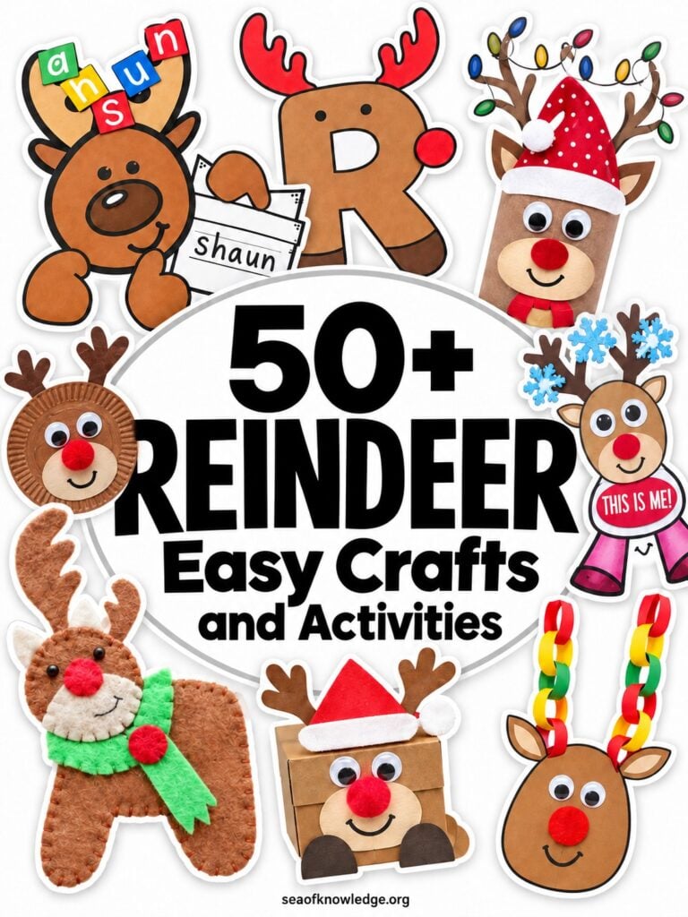 50+ Easy Reindeer Crafts and Activities