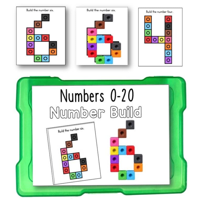 Number Cube Build Task Box Formation 0–20