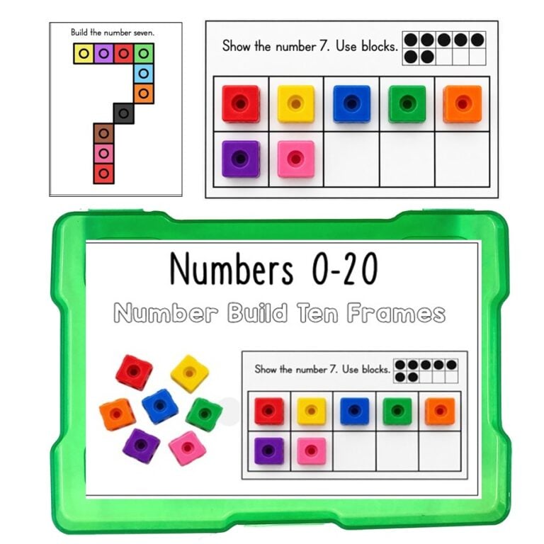Number Build Ten Frames Task Box