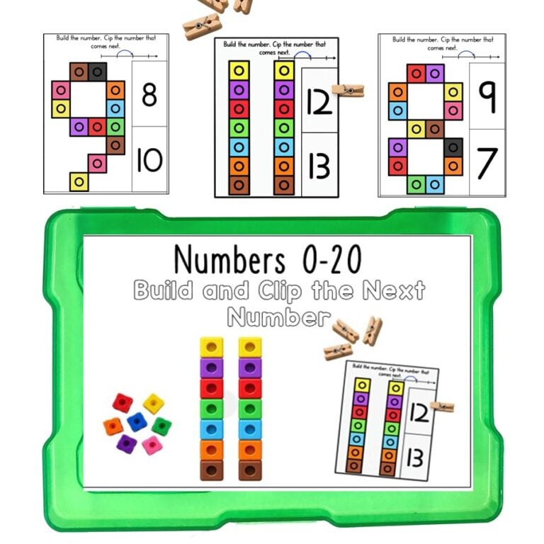 Build and Clip the Next Number Task Box
