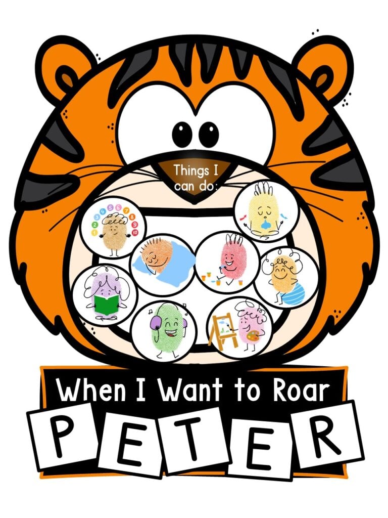 When I Want to Roar Tiger Feelings and Anger Management Craft